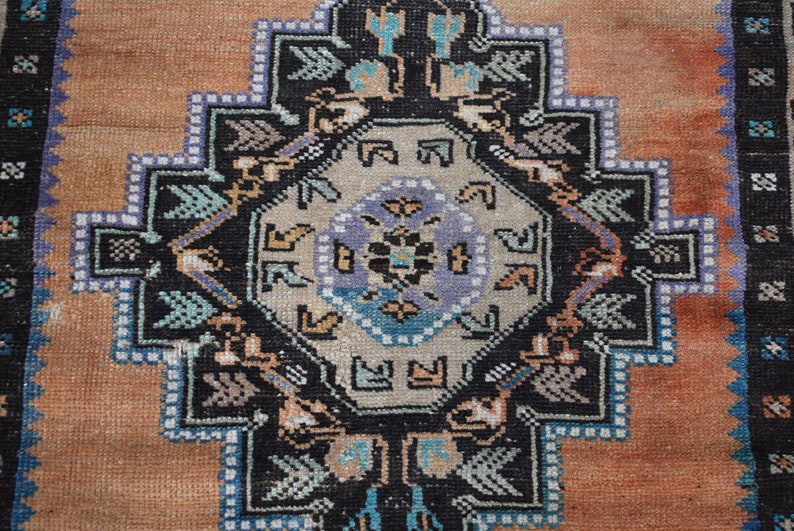 Bohemian rug, Vintage large rug, Turkish rug, Livingroom rug, 3.2 x 5.6 ft, Anatolian rug, Decorative rug, Wool rug, Kitchen rug, RLO1149 image 6