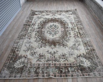 large size rug, turkey rug, vintage rug,  Free Shipping 5.6 x 9.4 ft bohemian rug, anatolian rug, dining room rug , wool rug , RL2224