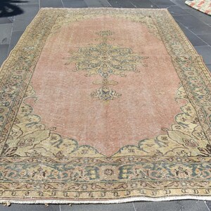 Turkish red rug, Large area rug 5.3 x 8.7 ft Livingroom rug, Wool rug, Boho decor rug, Floor rug, Handmade rug, Bohemian rug, RLO1456