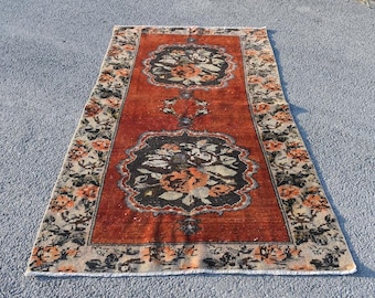 oushak wool rug , vintage rug , turkish rug FREE SHIPPING 4.2 x 7.6 ft large area rug , decorative rug , bedroom rug , boho rug , RL3658