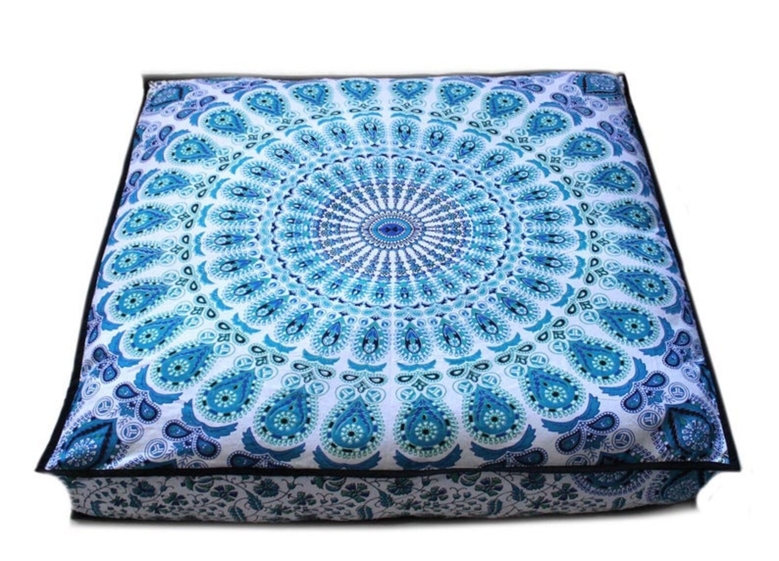 Indian Mandala Tapestry Cushion Covers Home Floor Decorative Etsy