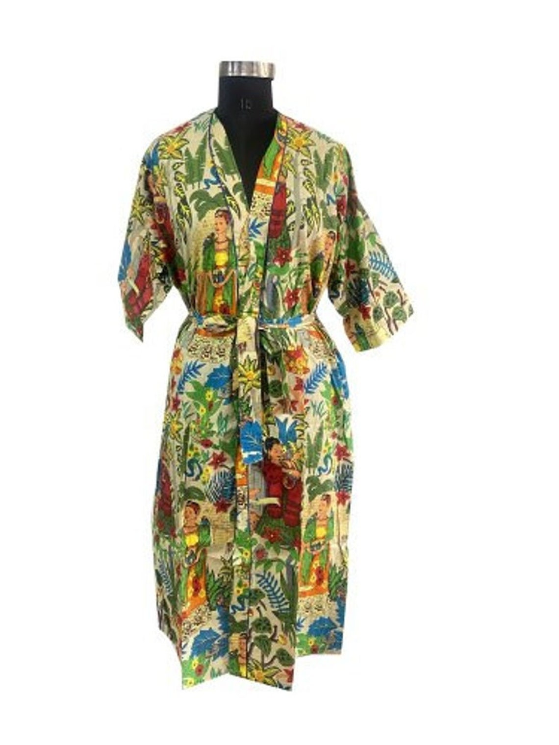 Indian Handmade 100 Pure Cotton Kimono Women's Dressing Etsy