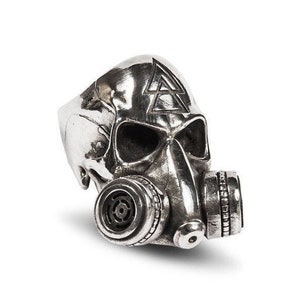 Skull Gas Mask Ring - Silver 925‰