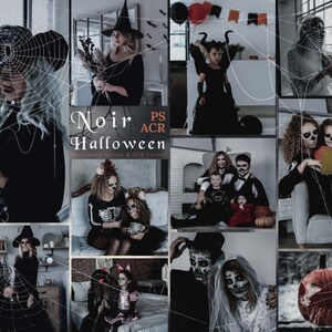 12 Noir Halloween Photoshop Actions And ACR Presets, Autumn Spooky Ps Action, Deep Moody, Blogger lifestyle For, Best Clean Tones