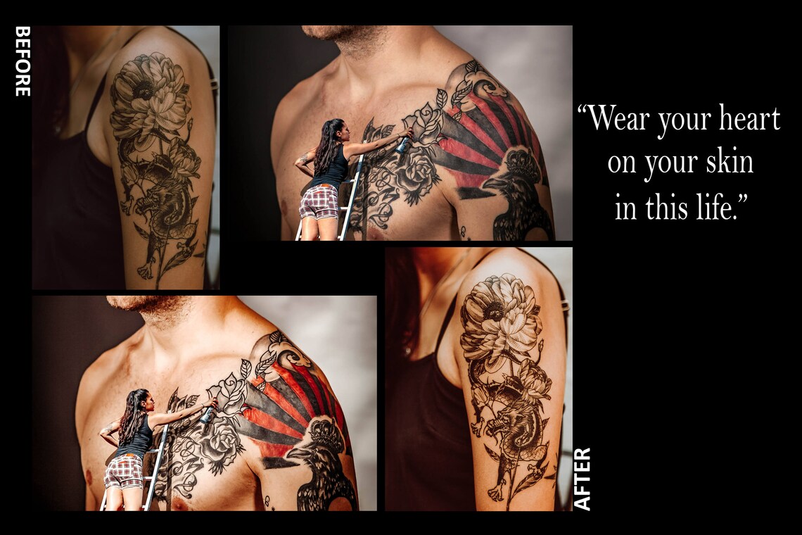 10 Mobile Lightroom Presets Tattoo Art Preset Skin Theme Etsy