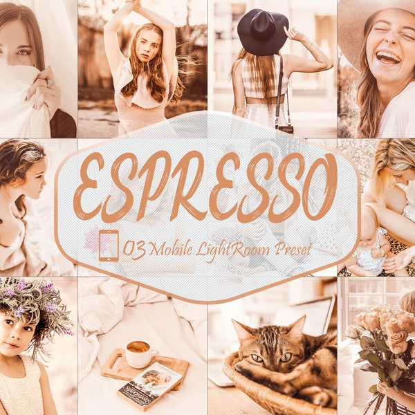 03 Mobile Lightroom Presets, Espresso Preset, Instagram Filter, Lifestyle Presets, Bright Preset For Lightroom, Photo Filter