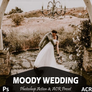 10 Moody Wedding Photoshop Actions And ACR Presets, fall Ps action, filter editing, best portrait Blogger lifestyle for Photography bright