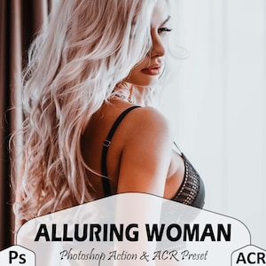 10 Alluring Woman Photoshop Actions And ACR Presets, Boudoir Ps action, Sexy Photography Filter Editing, Blogger lifestyle For Travel Theme