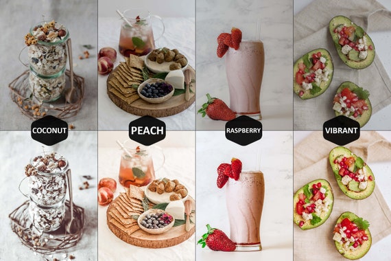 18 Food Babe Mobile & Desktop Lightroom Presets clean bright LR preset Portrait DNG Lifestyle Blogger for Photographer Instagram Theme