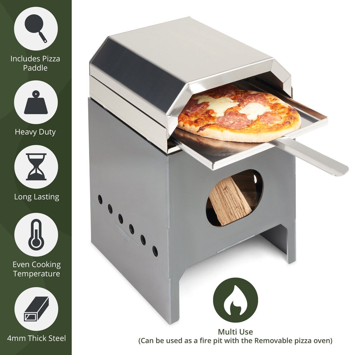 Single Pizza Oven & Fire Pit With Free Cover Etsy