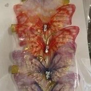 butterfly hair clips