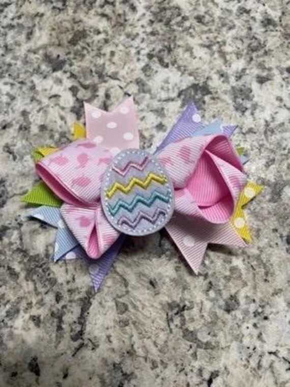 easter hair clips