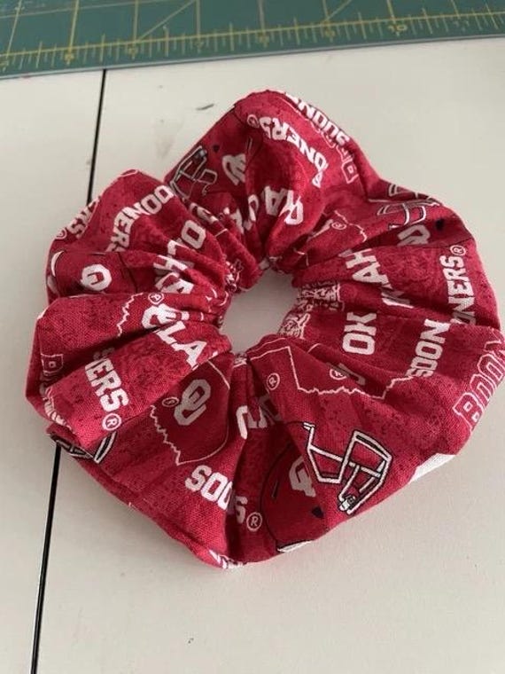 Oklahoma university scrunchie