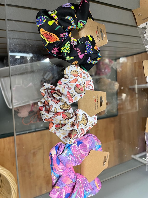 magic mushroom scrunchies