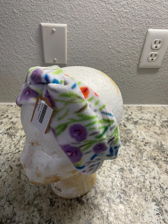 Adult Fleece Headband: Stretchy Floral Print