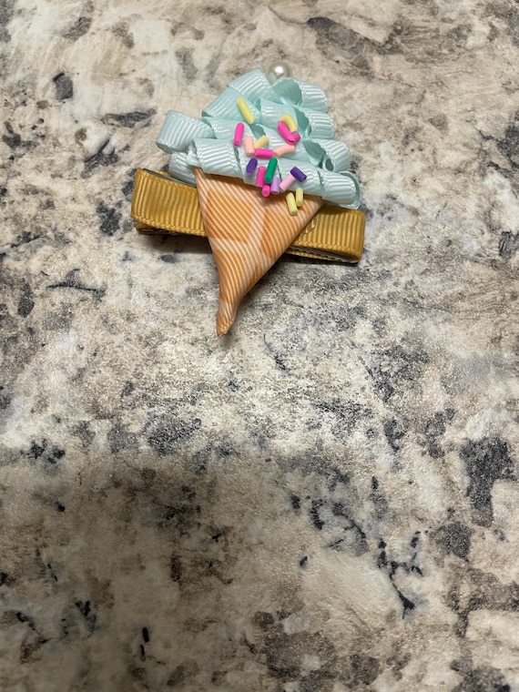 ice cream hair clip