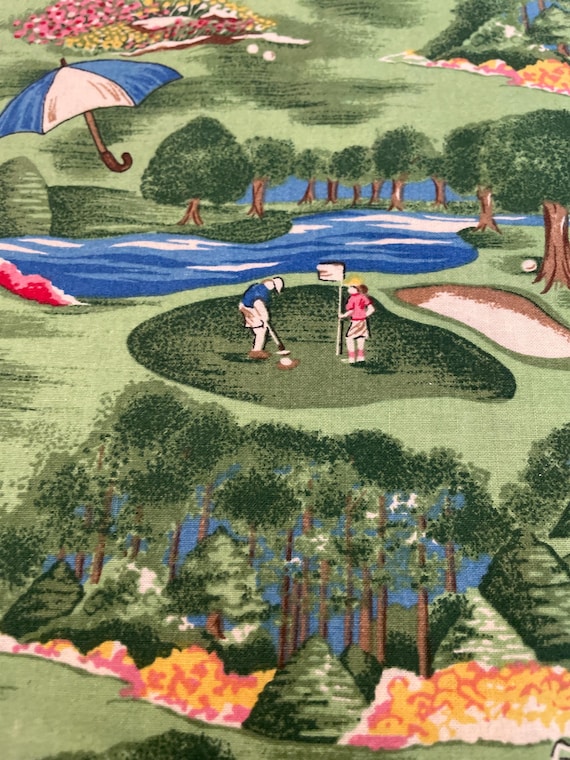 Golf tie back scrub hat