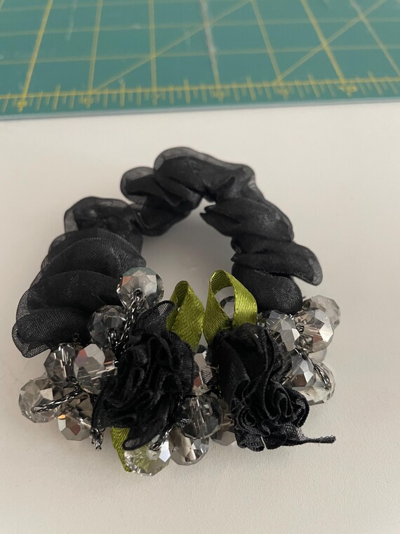 fancy beaded scrunchie