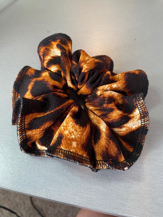 leopard big scrunchie