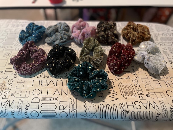 Sparkly scrunchies