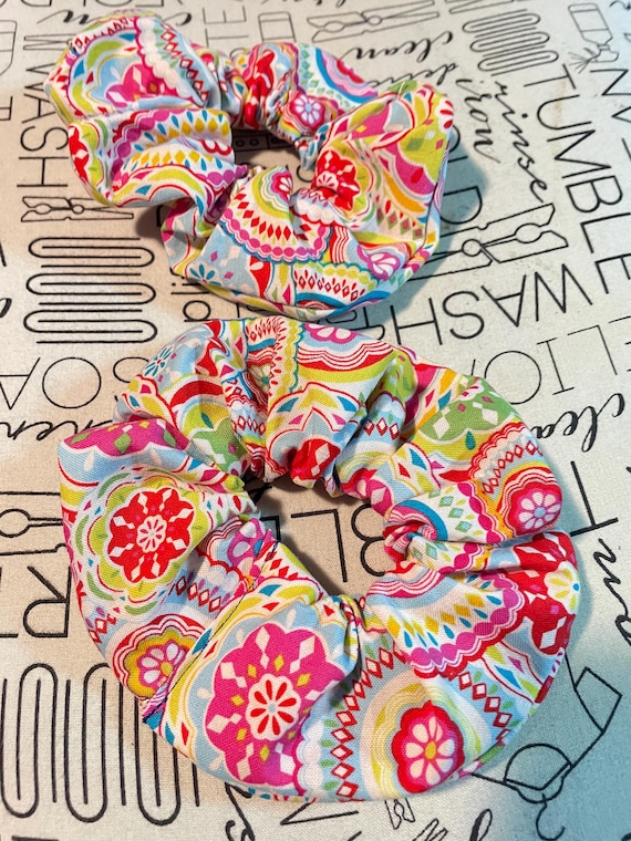 colorful scrunchie