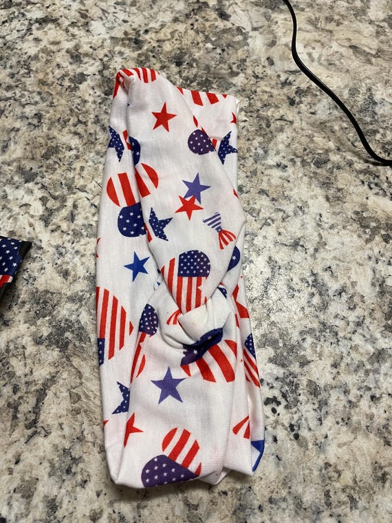 patriotic stretchy headband