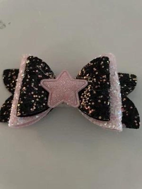 glittery hair clips