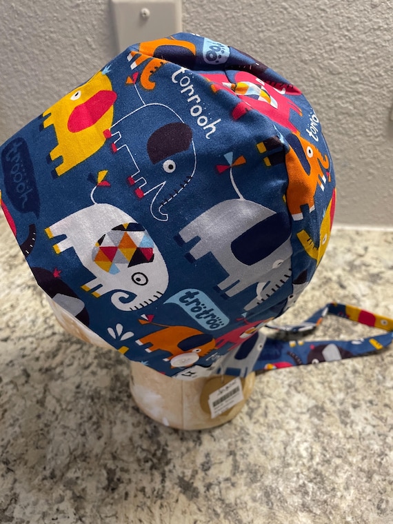 animal scrub hat