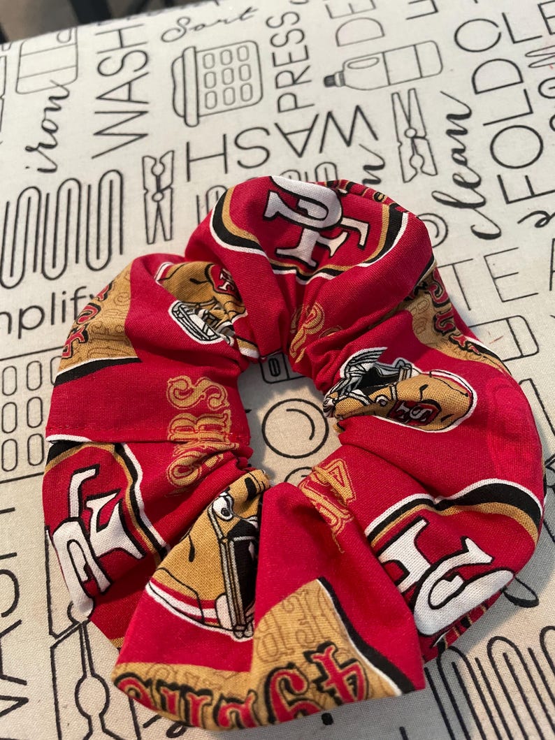 San Francisco 49ers Scrunchie - Etsy