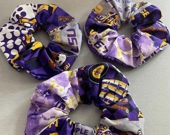 LSU scrunchies