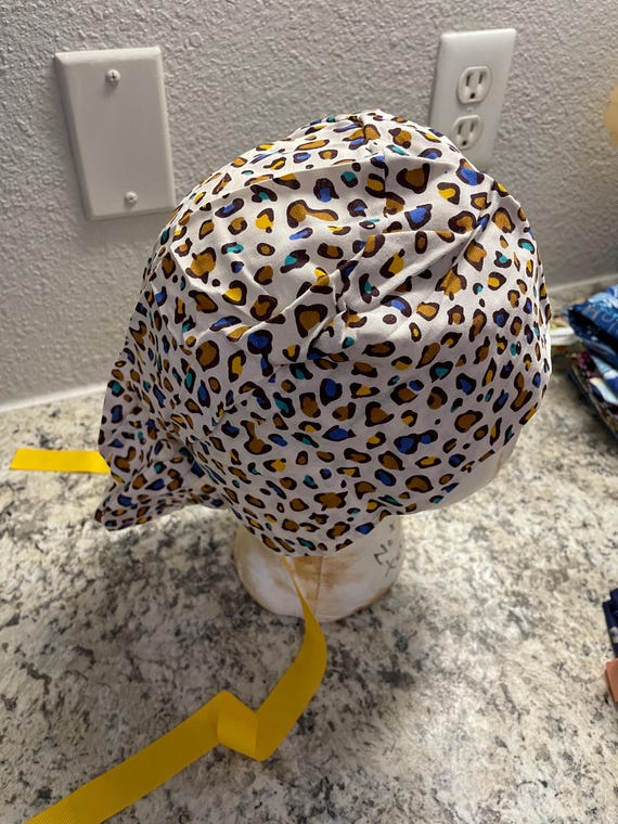 poofy scrub hat