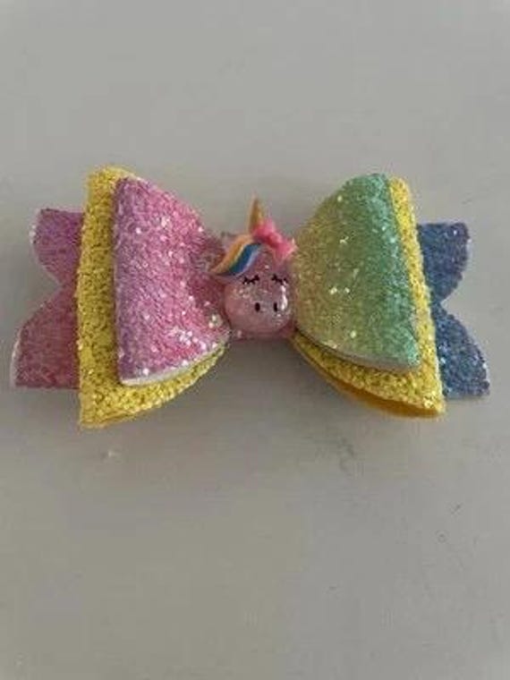 glittery hair clips