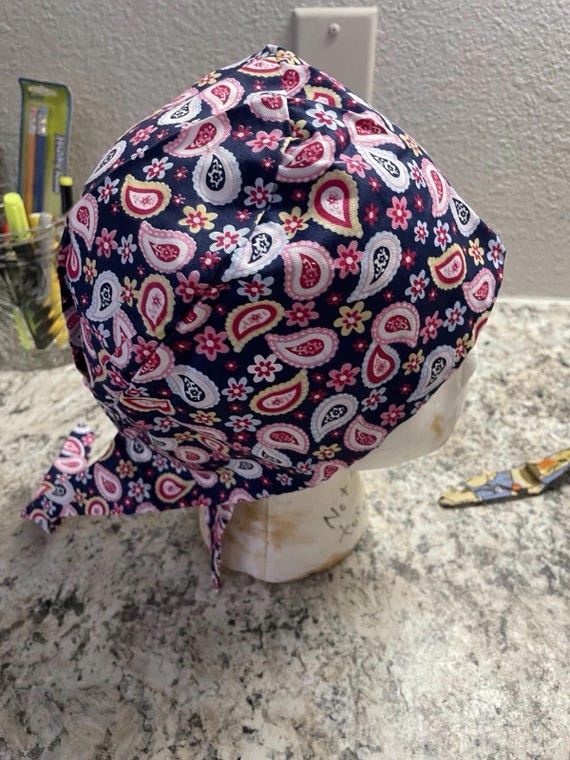paisley scrub hat