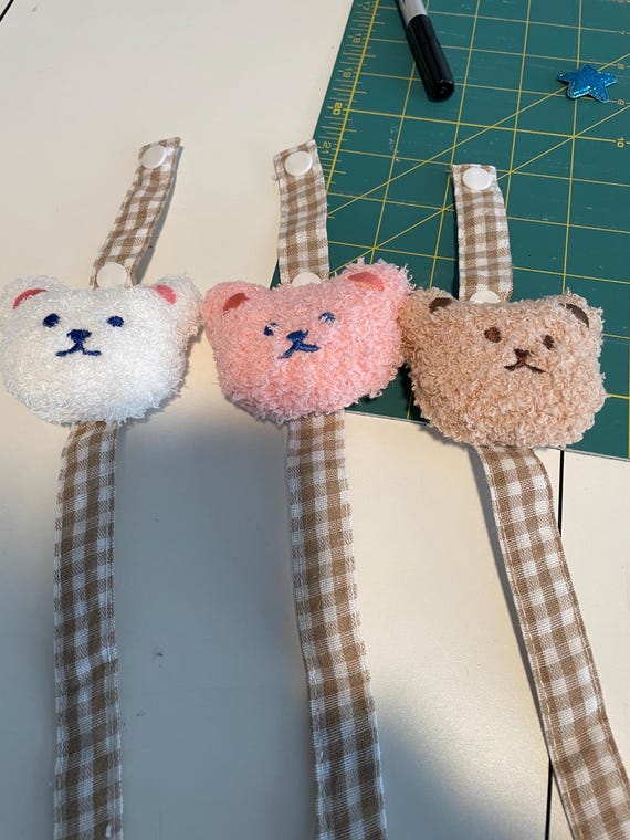 bear baby pacifier holder