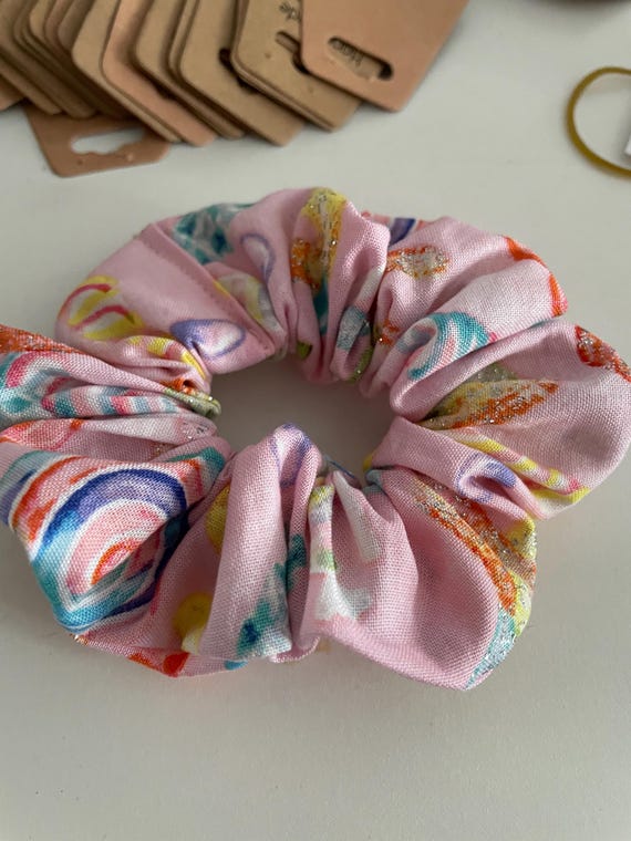 sparkly ice cream scrunchie