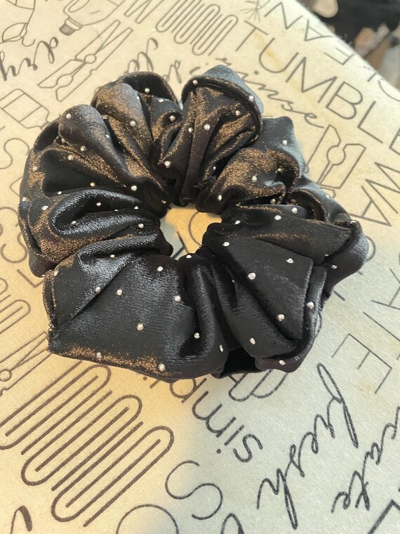 big soft studded scrunchie