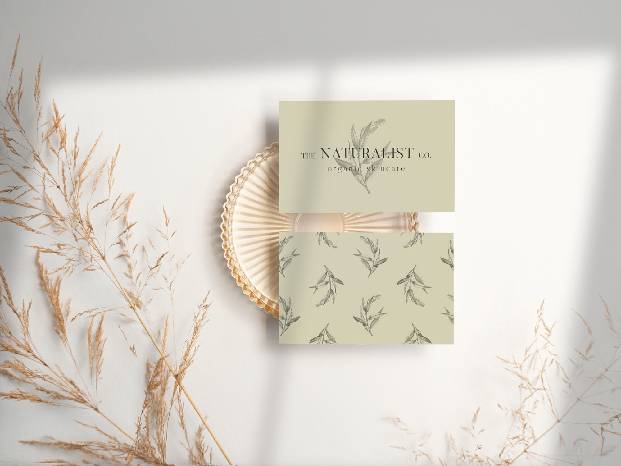 Boho Business Card Mockup for 2 Digital Download