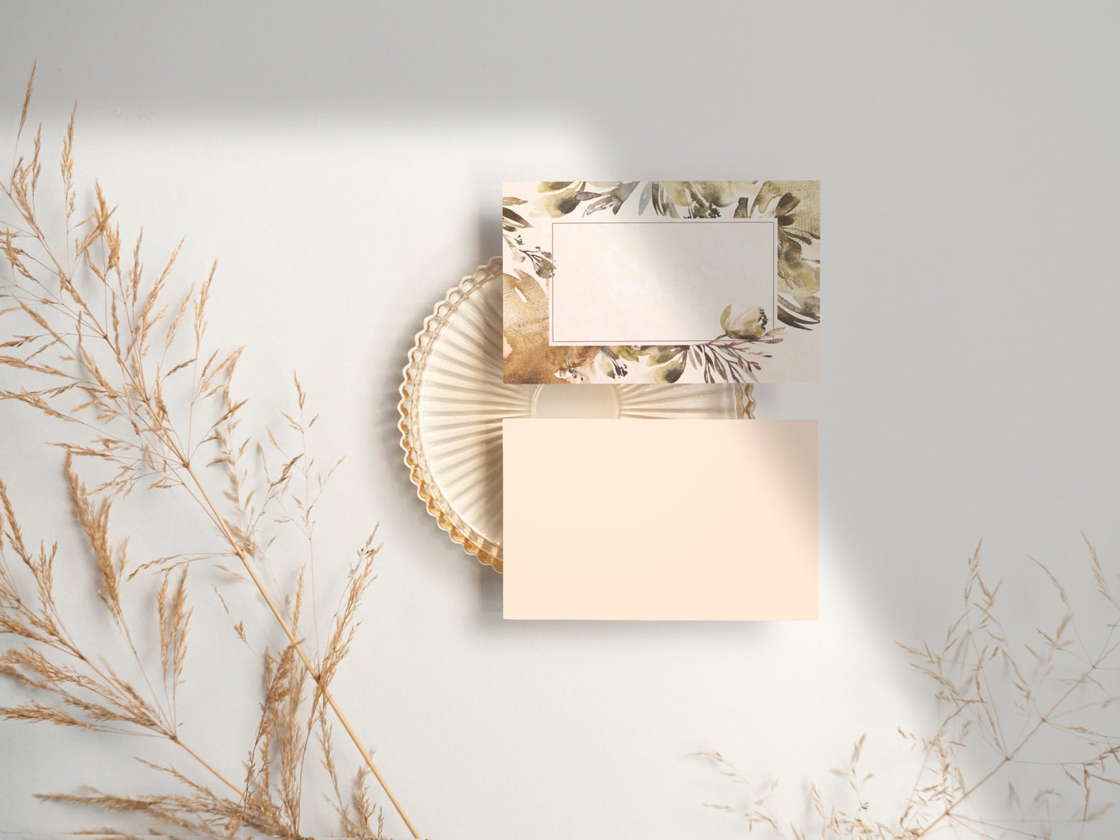 Boho Business Card Mockup for 2 Digital Download