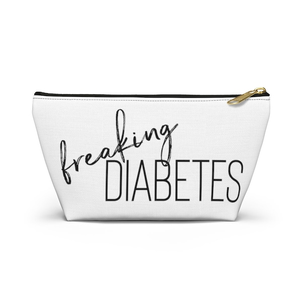 freaking Diabetes | Diabetic Travel Pouch | Funny Diabetes Bag | Cute Medical Supply Bag | Gift for Diabetic | Diabetes Gift