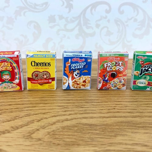 Miniature Cereal Boxes Dolls House Cereal Boxes Choose Etsy