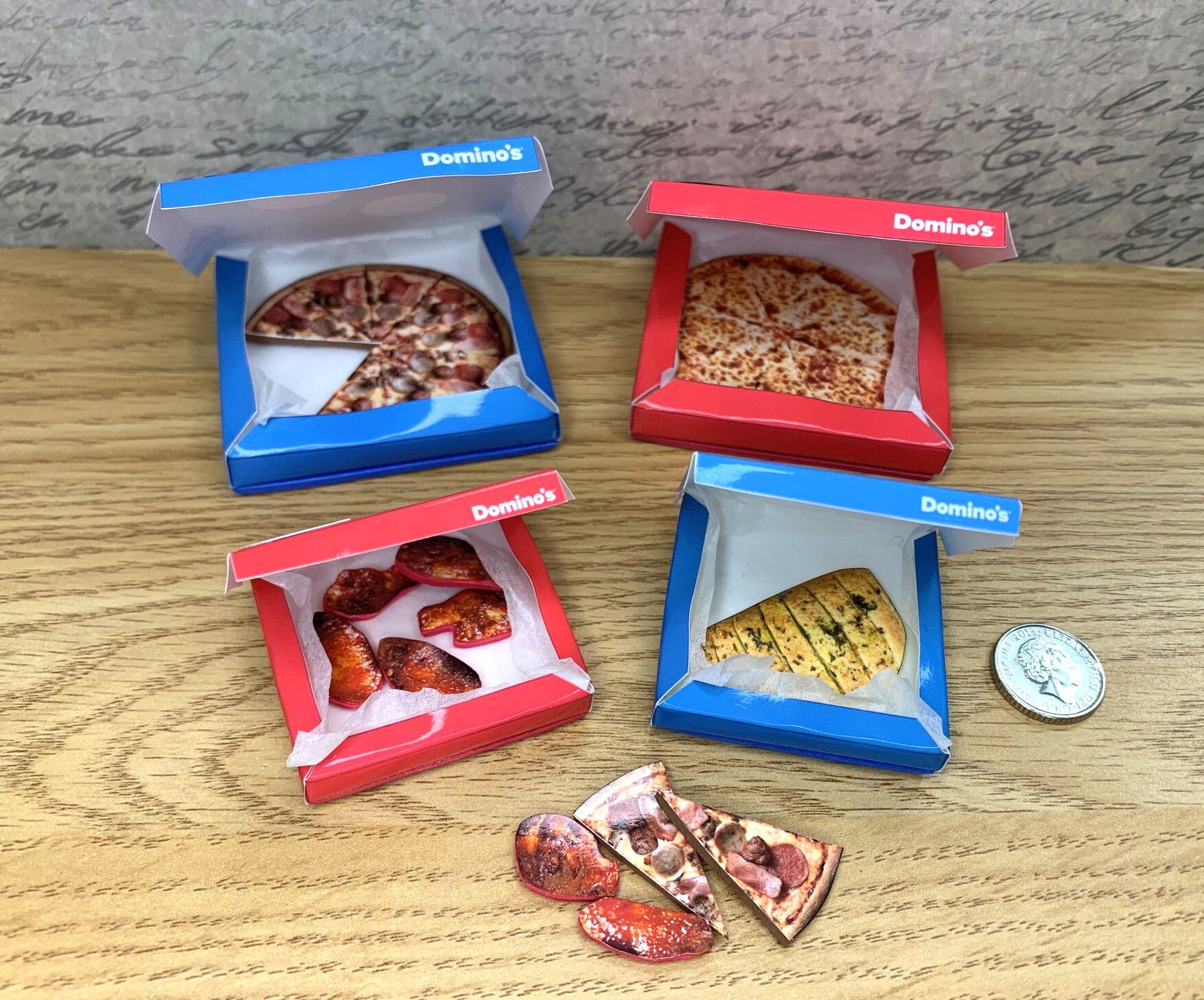 Domino's 1:12 Miniature Pizza Box Tiny Food Accessory -  UK