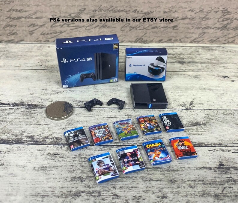 Dollhouse Miniatures Xbox One Console Bundle Console & Etsy