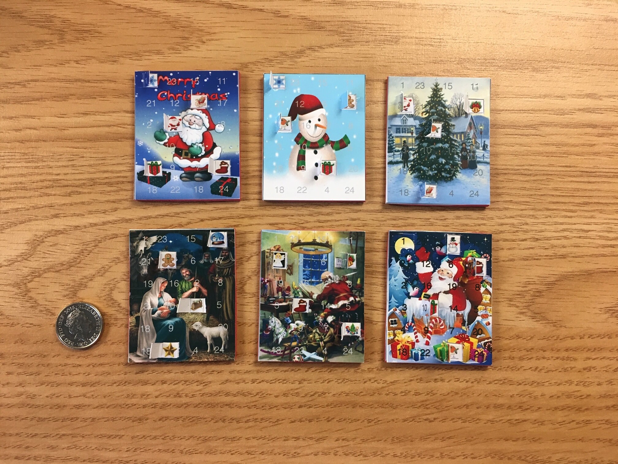 Dolls House Miniatures Christmas Advent Calendars 6 To Etsy