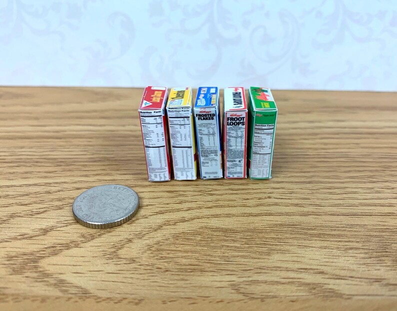 Miniature Cereal Boxes Dolls House Cereal Boxes Choose Etsy