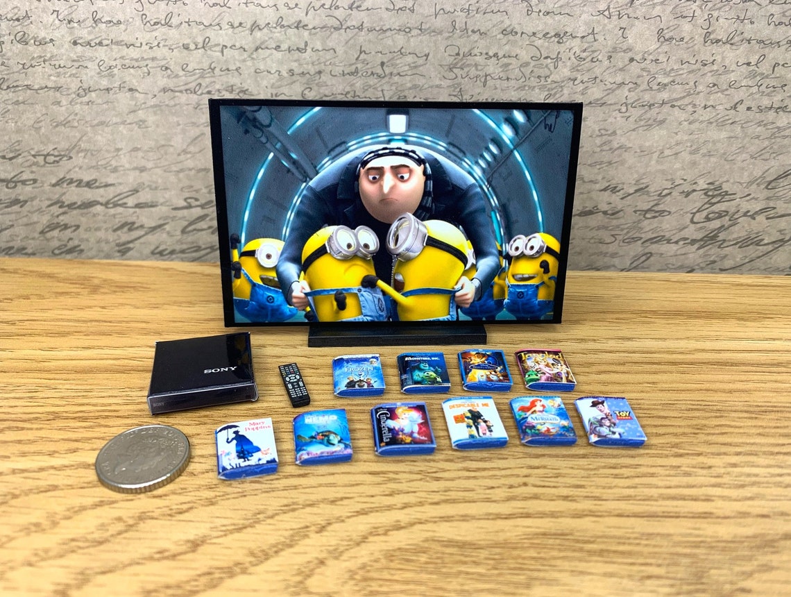 Dollhouse Miniature Blu Ray Film Bundle 42 TV 10 Blu Etsy