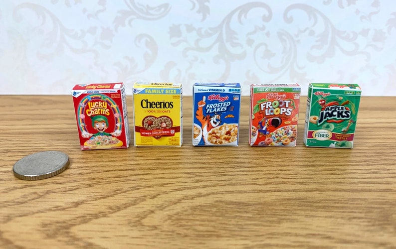 Miniature Cereal Boxes Dolls House Cereal Boxes Choose Etsy