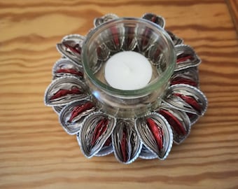 Porta tealight in capsule di caffè