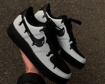 custom black af1s