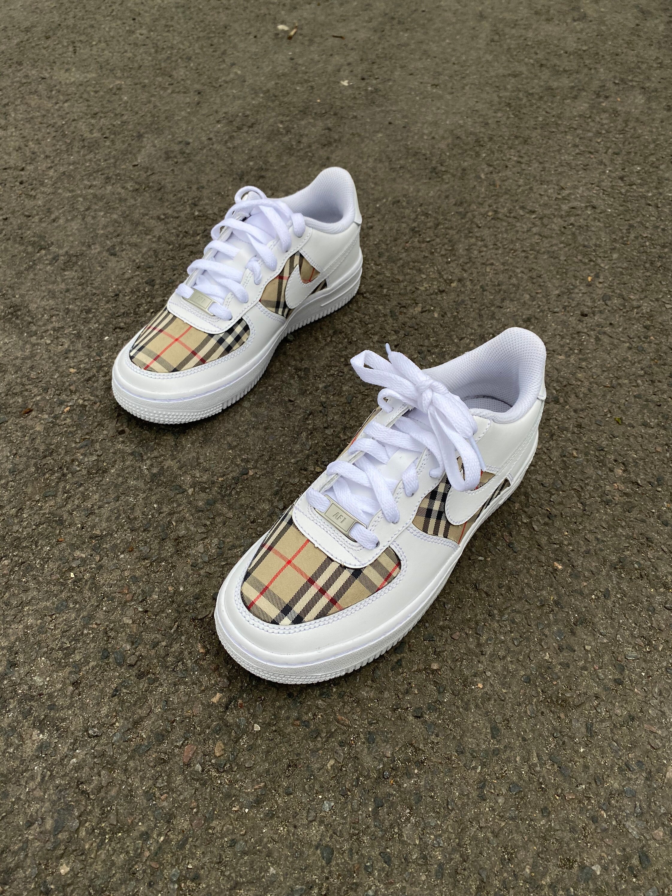 NIKE AF1: Beige toebox X Air Force 1 | Etsy