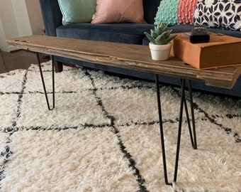 Coffee Table Narrow Etsy